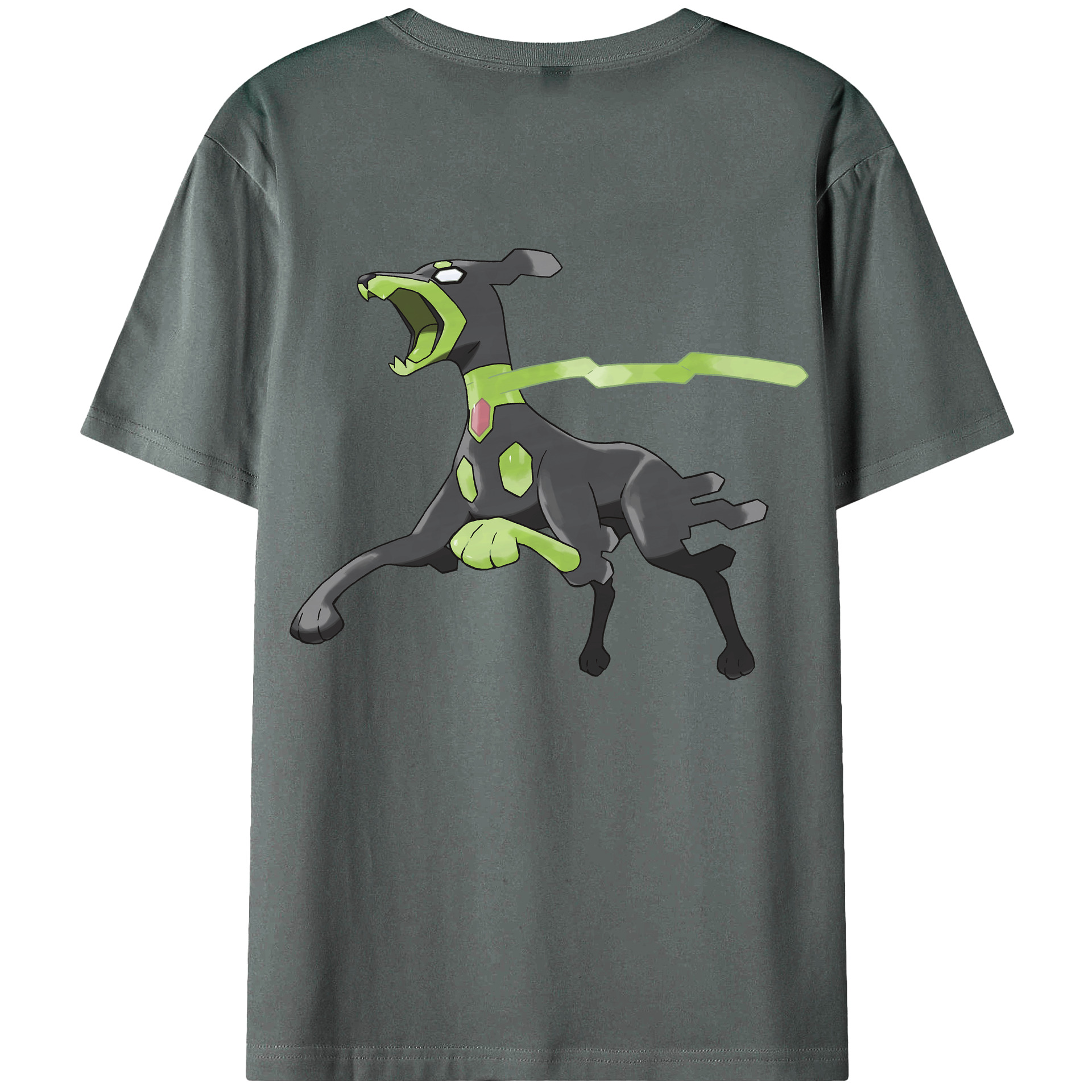 （画像用） ポケットモンスター Pokémon 綿100％ メンズ半袖Tシャツ（バックプリント） 通気性